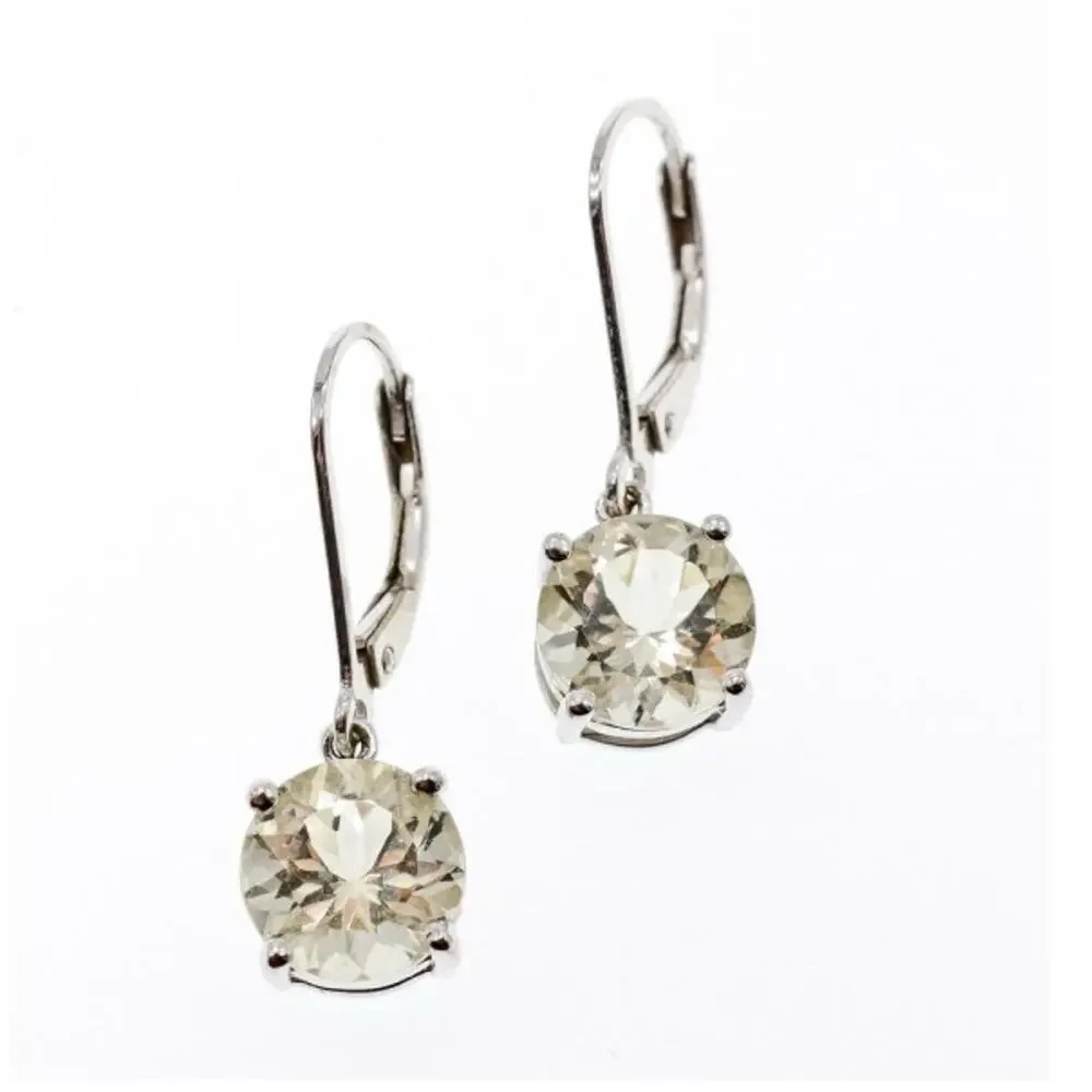 925 Sterling Silver Citrine Earrings
